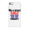 on a scale of one to america how free are you tonight iPhone 7 Case