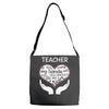 heart of a teacher. if you think my hands are full, you should see my Adjustable Strap Totes