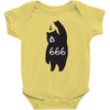 Black Bear Metal Baby Bodysuit