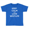 westlife white logo Toddler T-shirt