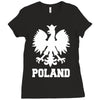 poland polska polish football flag new Ladies Fitted T-Shirt