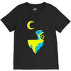 moon cat V-Neck Tee
