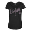 cute enjoy Maternity Scoop Neck T-shirt