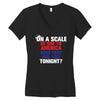 on a scale of one to america how free are you tonight Women's V-Neck T-Shirt