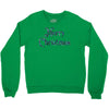 merry christmas colorful glitter Crewneck Sweatshirt