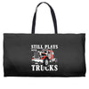 still plays with trucks family matching Weekender Totes