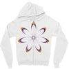 rainbow flower Zipper Hoodie