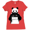 panda police Ladies Fitted T-Shirt