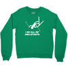 i do all my own stunts ski Crewneck Sweatshirt