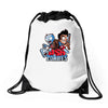 ash vs zombies Drawstring Bags