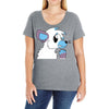 arctic fox adopt Ladies Curvy T-Shirt