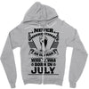 Never Underestimate Old Man Who Was Born July Zipper Hoodie