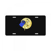 time travel to the moon License Plate