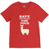 Save The Drama For Your Lama V-Neck Tee
