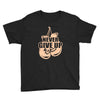 Never Give Up Uterine Cancer Awareness Youth Tee