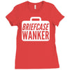 briefcase wanker Ladies Fitted T-Shirt