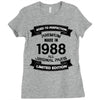 Premium Vintage  1988 Ladies Fitted T-Shirt