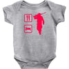 eat sleep battlefield Baby Bodysuit