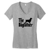 the dogfather english springer spaniel Women's V-Neck T-Shirt