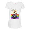 Ceremony of Love with Rainbow Colors Maternity Scoop Neck T-shirt