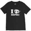 i love m&ouml;pse funny V-Neck Tee