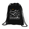 camp fire Drawstring Bags