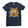 deco gasmask Ladies Fitted T-Shirt