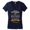 october girl Women's V-Neck T-Shirt