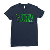 santa green glitter Ladies Fitted T-Shirt