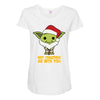 may cristmas be with you yoda Maternity Scoop Neck T-shirt