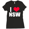 i heart nsw Ladies Fitted T-Shirt