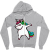 DABBİNG LEPRECHAUN UNİCORN Zipper Hoodie