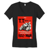 vintage tt race poster, ideal gift or birthday present Women's V-Neck T-Shirt