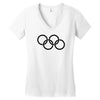 olympic rings Women's V-Neck T-Shirt