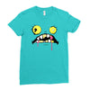 halloween face Ladies Fitted T-Shirt