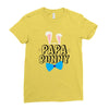 papa bunny Ladies Fitted T-Shirt