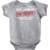 my job is top secret Baby Onesie