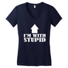 stupid Women's V-Neck T-Shirt