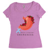 stomach cancer awareness Women's Triblend Scoop T-shirt