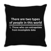 There Are Two Types Of People in This World Throw Pillow