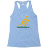 wallabies gold logo Racerback Tank