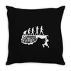 climbing evolution Throw Pillow
