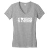 my heart physicist Women's V-Neck T-Shirt