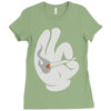 mickey mouse high pop Ladies Fitted T-Shirt