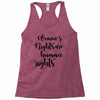 women's rights are human rights Racerback Tank