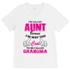I'm Called Aunt Because I'm Way Too Cool To Be Called Grandma V-Neck Tee