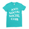 anti social social club White logo Ladies Fitted T-Shirt