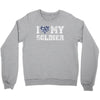 i love my soldier navy camouflage Crewneck Sweatshirt