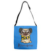 ravenpaw pug Adjustable Strap Totes