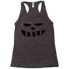 smiling teeth pumpkin face Racerback Tank